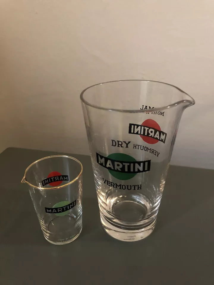 Martini Vermouth Coppia Dosatori Cocktail Vintage Mix Dry Normal Per Bicchieri