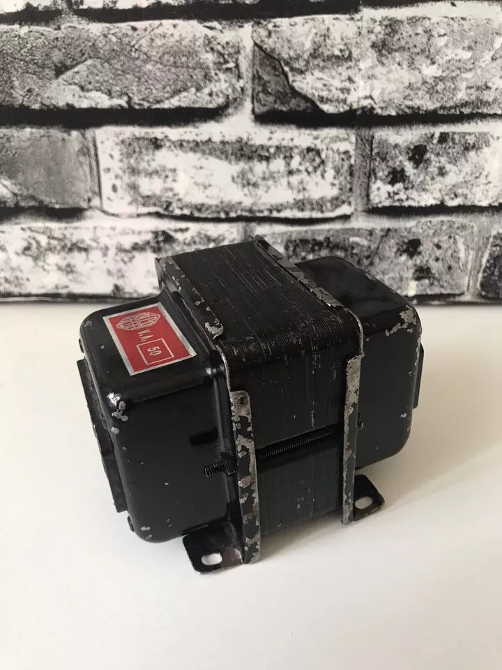 Trasformatore Vintage Rega Lux VA 50 Nero In Metallo Nero Epoca 8/12/24 Volt