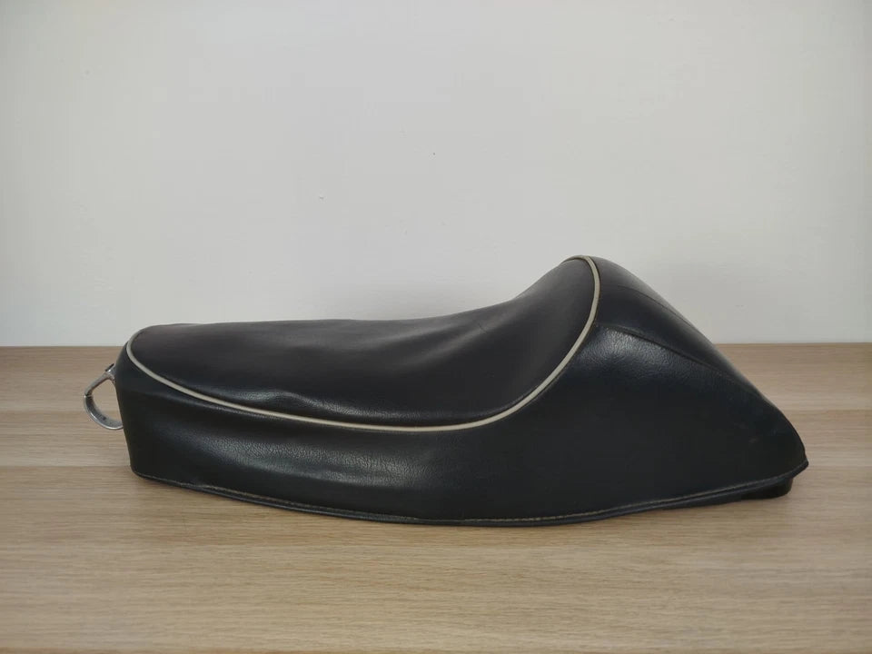 Sella Gobba Monoposto Piaggio Vespa 50 V5A SIP 121014 Vintage Epoca Pelle Nera