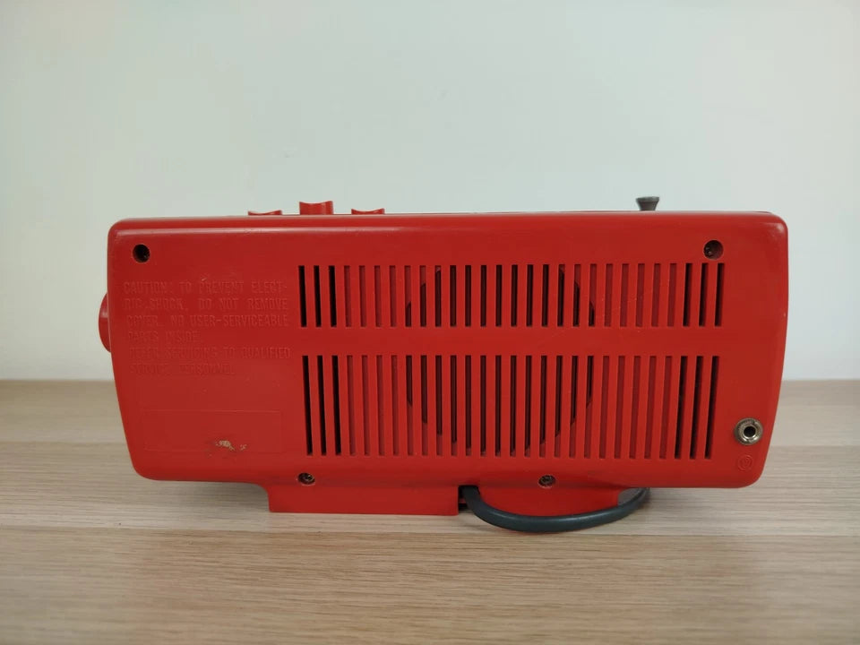 Radio Sveglia Orologio Sony Solid State Digimatic 8RC-110E Vintage Epoca Rossa