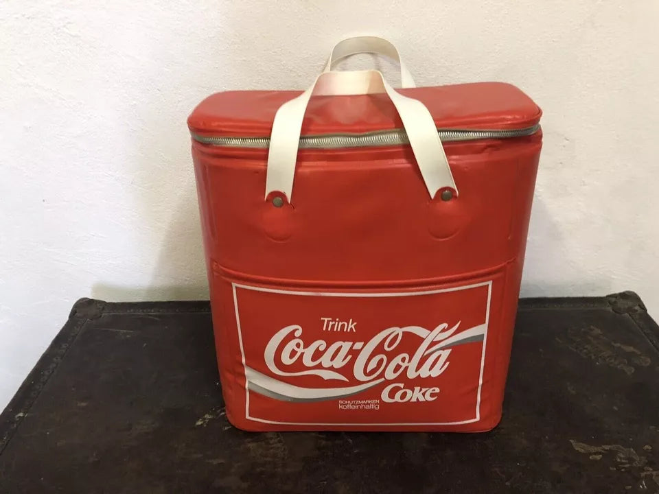 Borsa Frigo Coca Cola Trink Coke Vintage Epoca Anni 80 Rosso Da Collezione