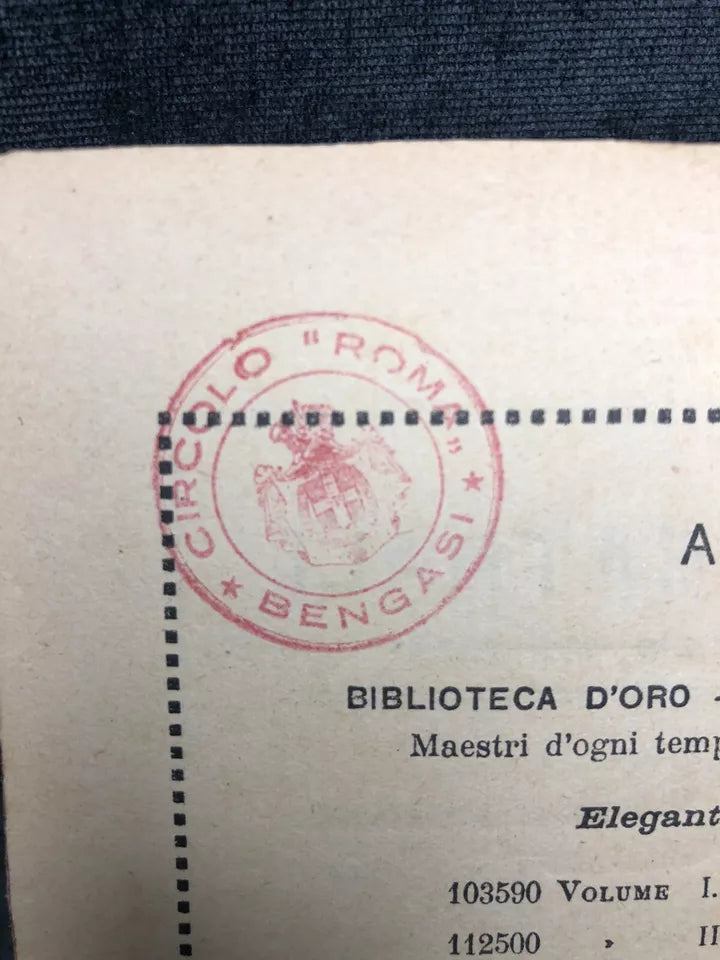 Antico Spartito L’Africana Opera In 5 Atti G. Meyerbeer Circolo Roma Bengasi