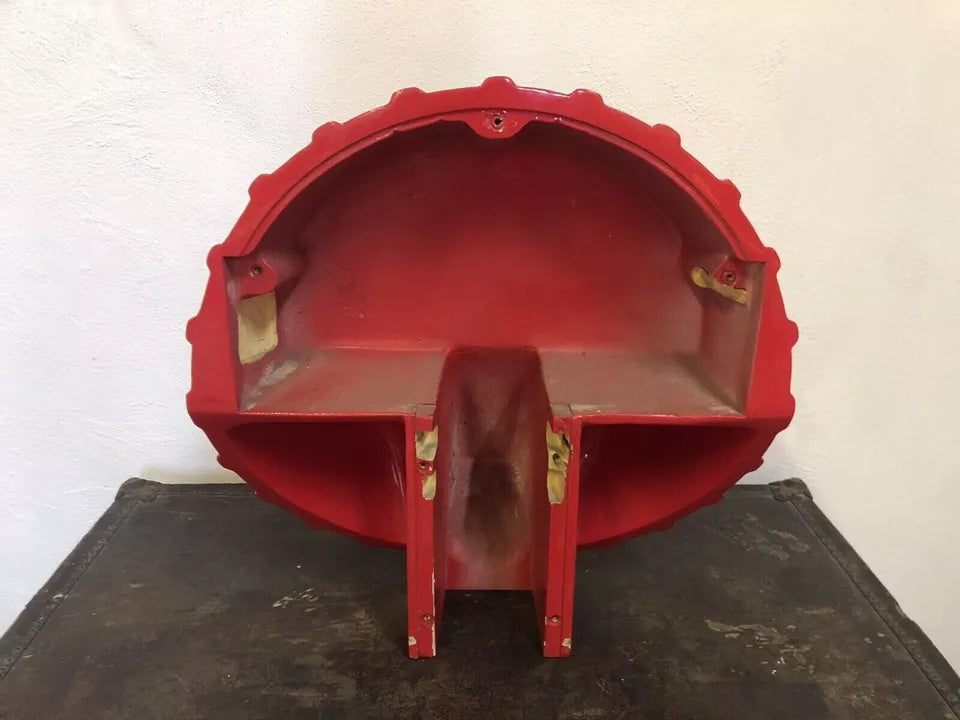 Insegna Coca Cola A Tappo Originale Rosso Con Base Appoggio Vintage Italiana