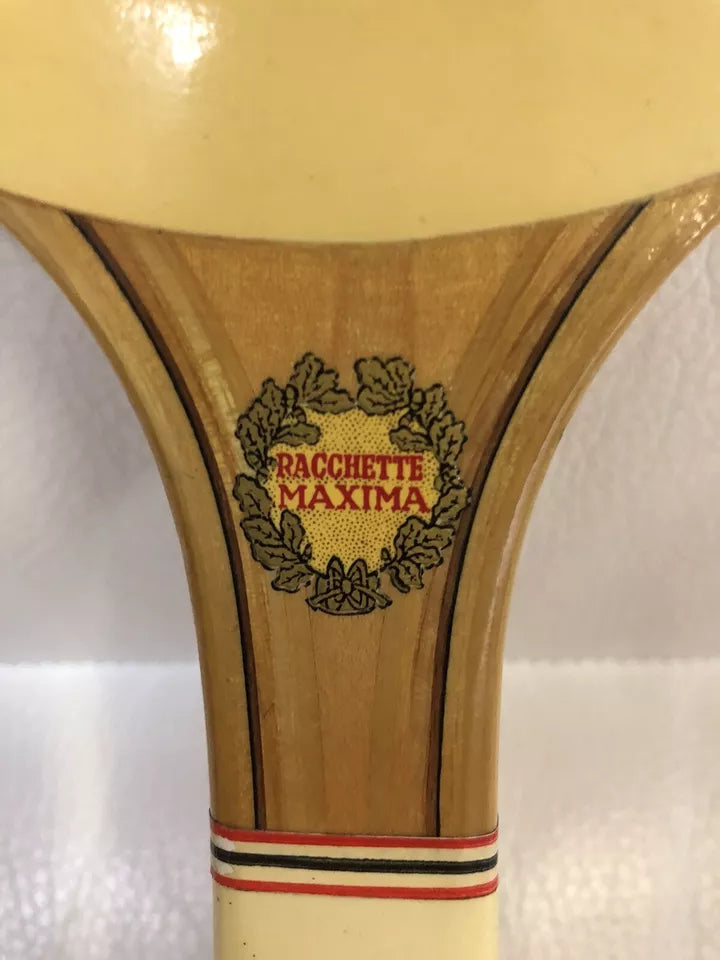 Racchetta Di Legno Maxima Championship Custodia E Palline Vintage Epoca
