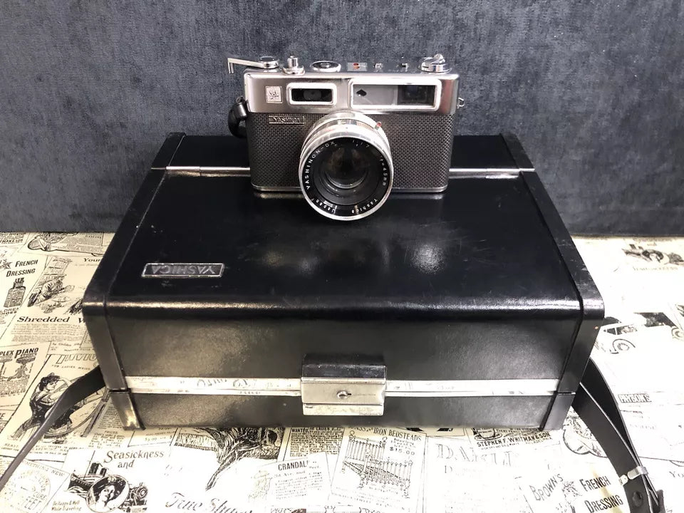Fotocamera Yashica Electro 35 Obiettivo Yashinon Custodia Yashikor Telemetro