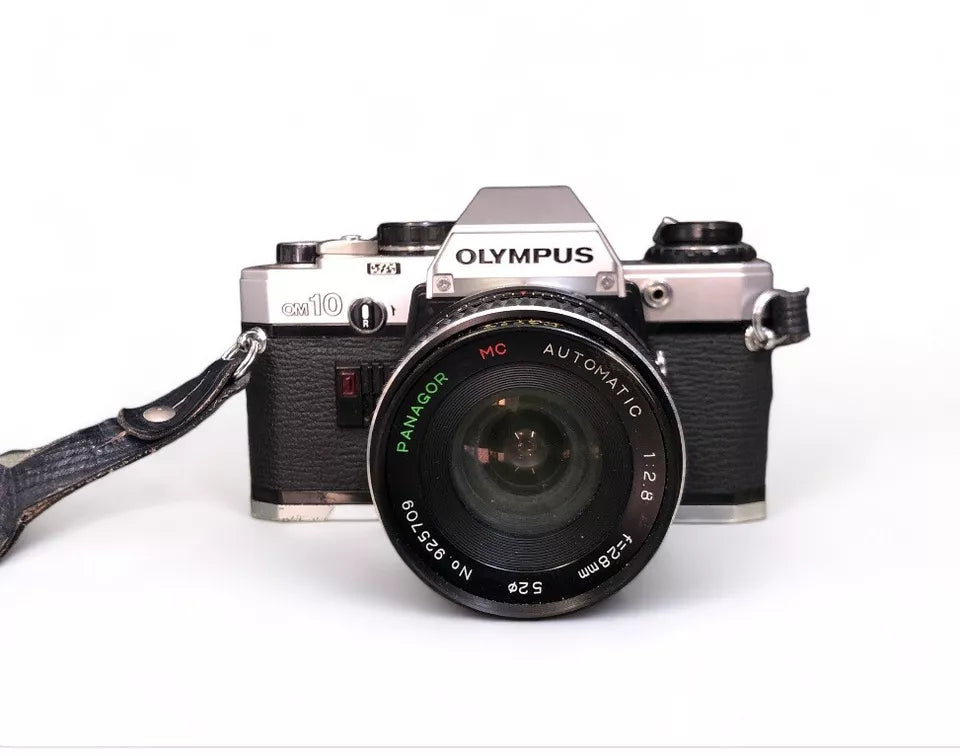 Fotocamera Analogica Reflex Olympus OM 10 35 MM Analogica Con Obiettivo Panagor