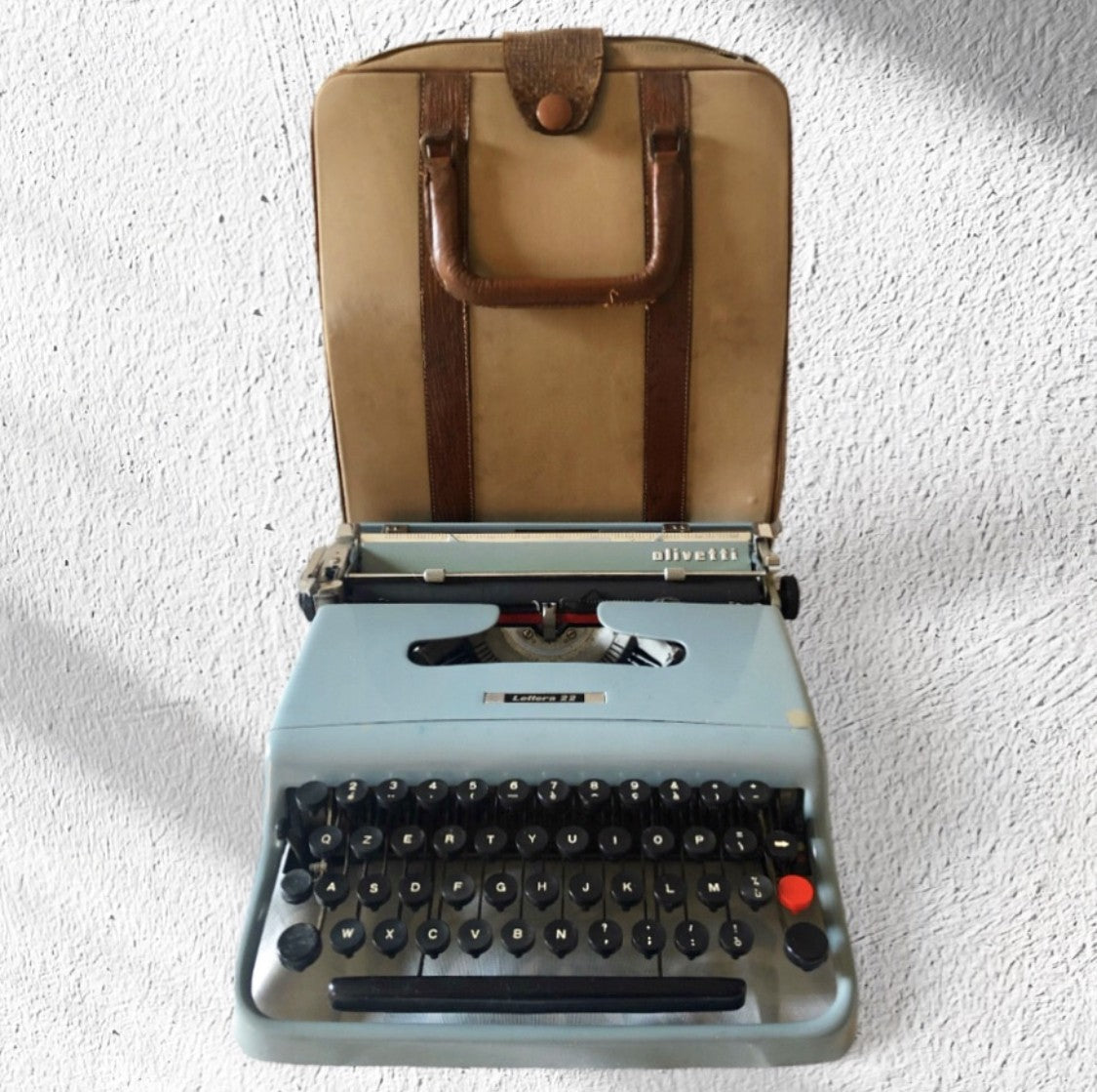 Macchina Da Scrivere Olivetti Lettera 22 PRIMA SERIE 934810 Targa In Metallo